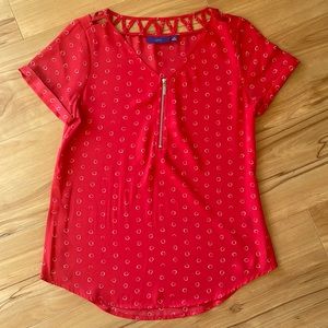 Apt. 9 Cap Sleeve Blouse w/Cutouts